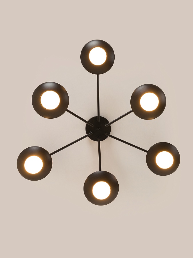 Потолочная люстра PP-53114-6-black